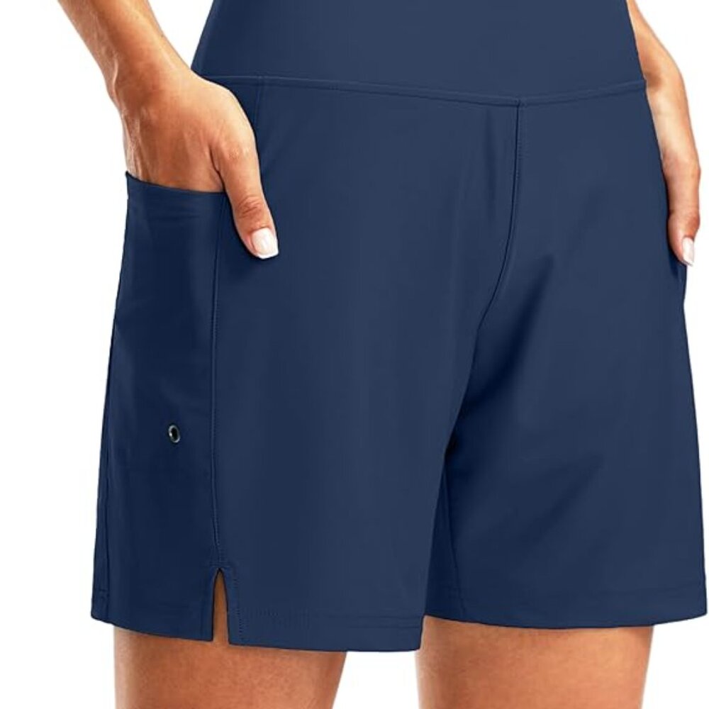Women's Swim Board Shorts High Waisted